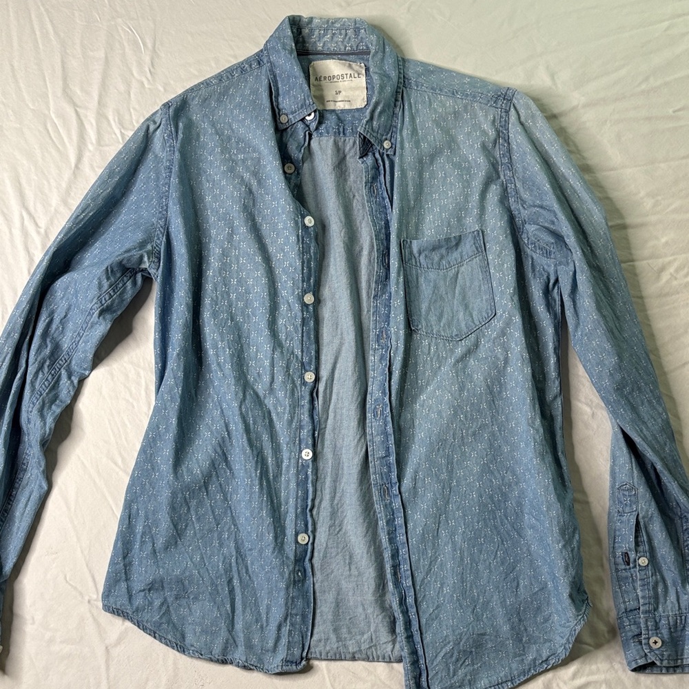 Aeropostale Denim Blue Shirt